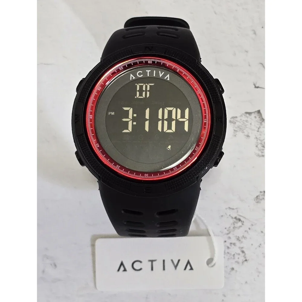 Activa X Invicta Digital Men's Watch 50mm Red Black ACW1915-011 Brand New